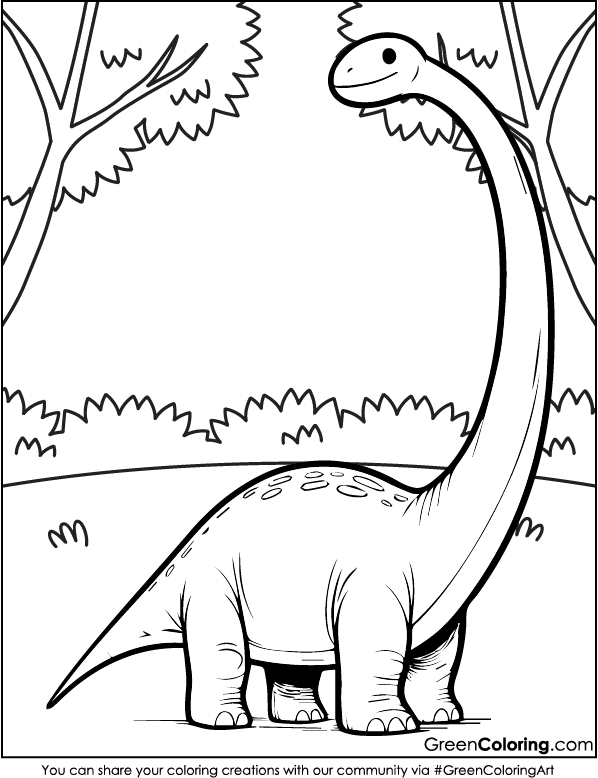 Dinosaur Coloring Page