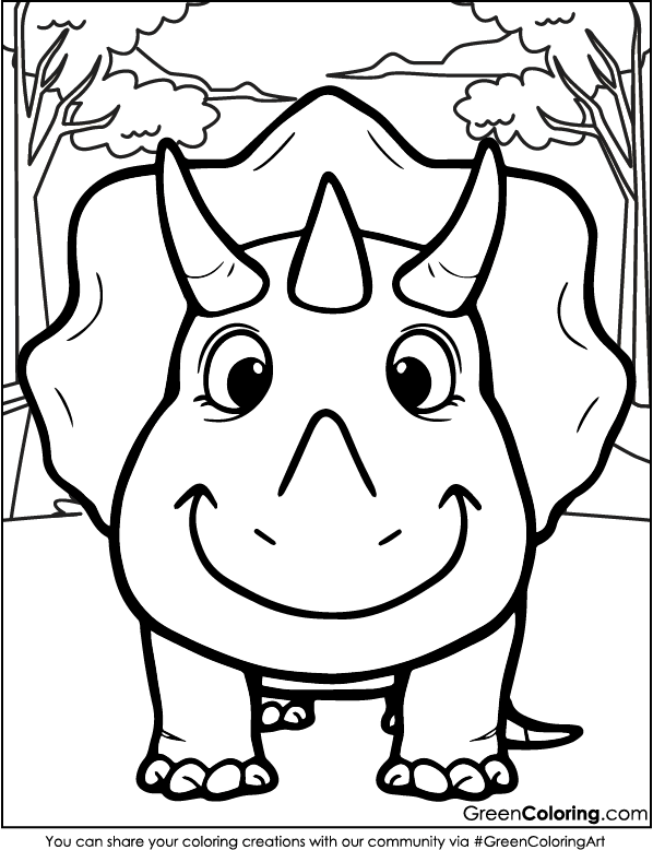 Free Dinosaur Coloring Pages PDF Printable