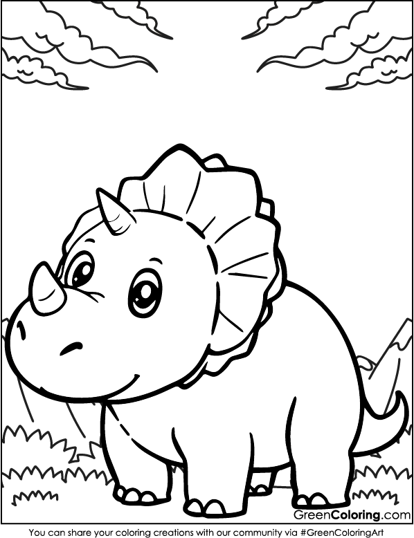 Dinosaur Coloring Sheets