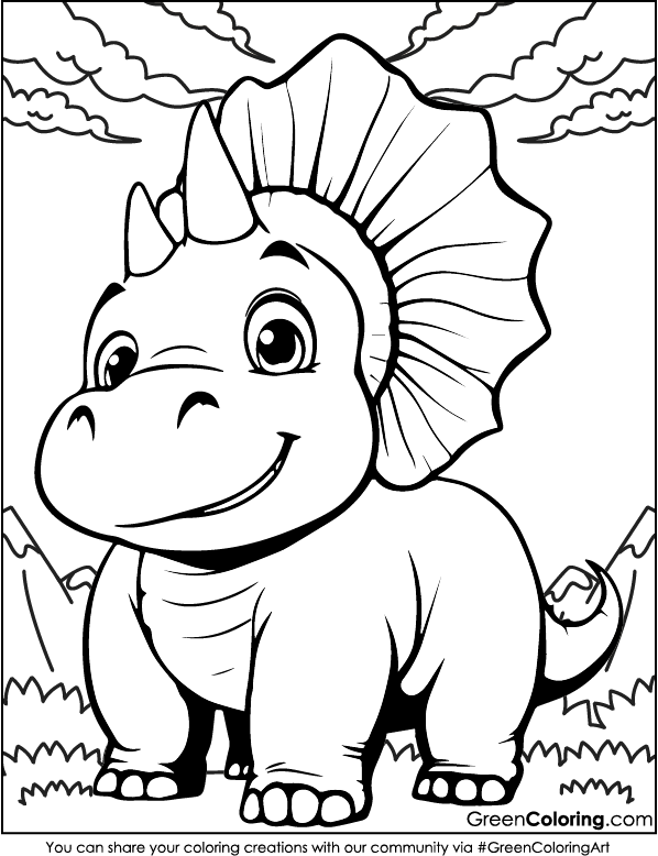 Dinosaur Coloring Sheet