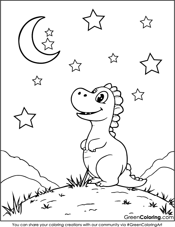 easy dinosaur coloring pages pdf free download