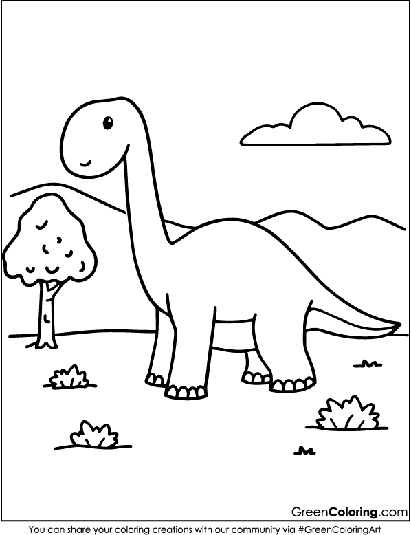 easy dinosaur coloring pages pdf free download