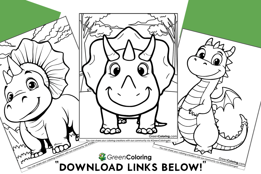 free dinosaur coloring pages for kids