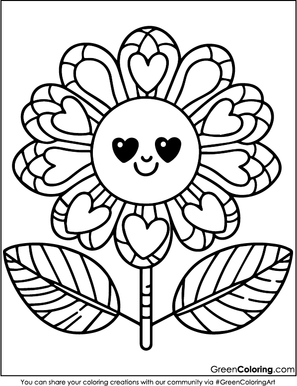 Flower Coloring Pages