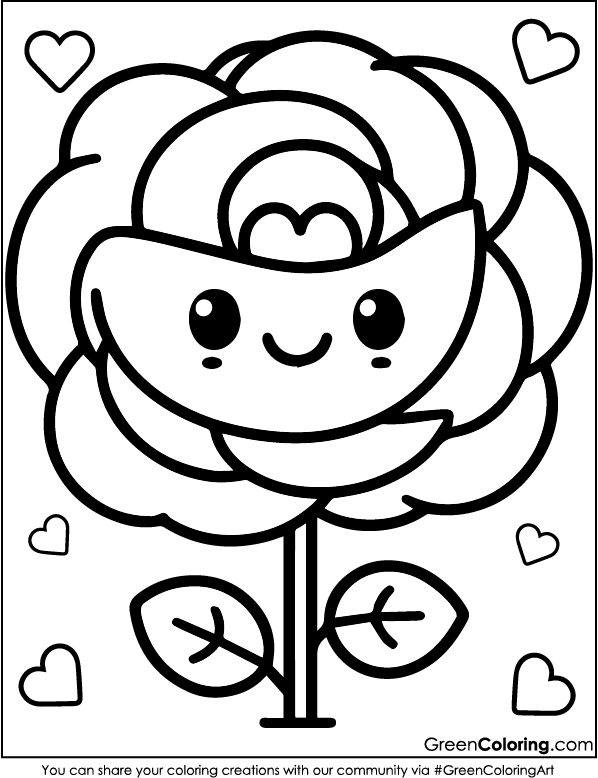 flower coloring pages for adults