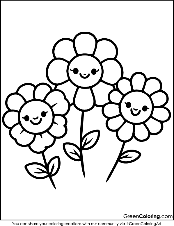 coloring pages flower