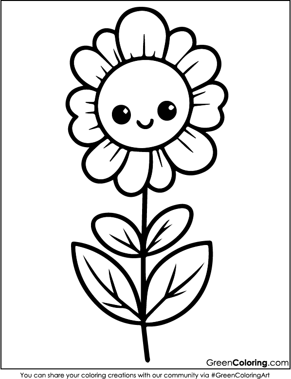 flower coloring pages to print