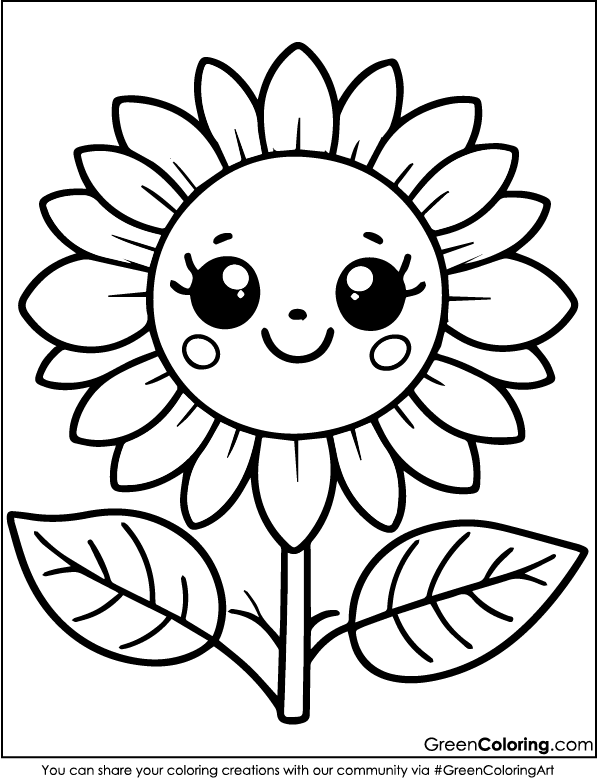 Flower Coloring Pages