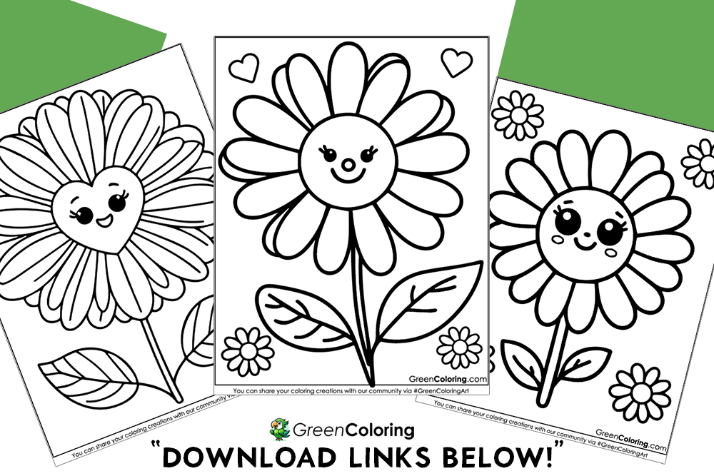 adult coloring flower pages