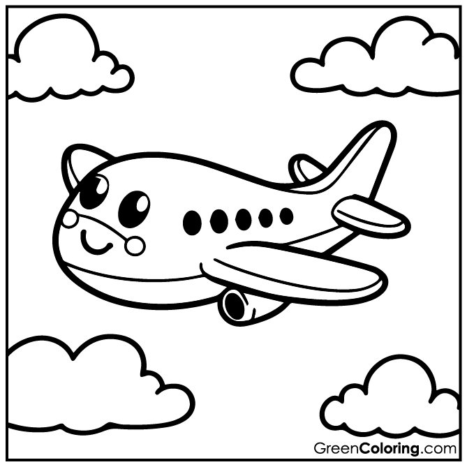 Airplane Coloring Pages Download Free Printable Pdf