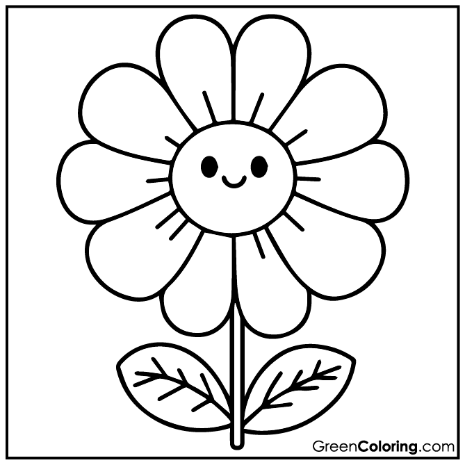 20 Flower Coloring Pages (Download Free Printable PDF)