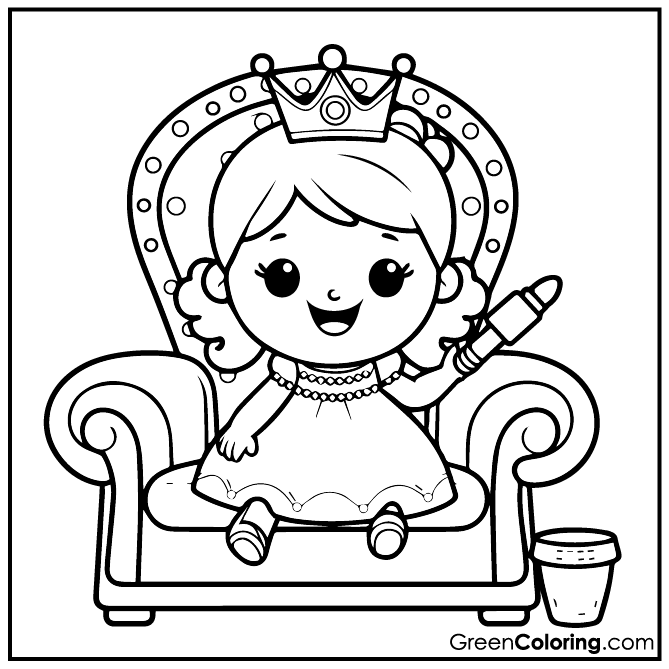 22 Princess Coloring Pages (Download Free Printable PDF)