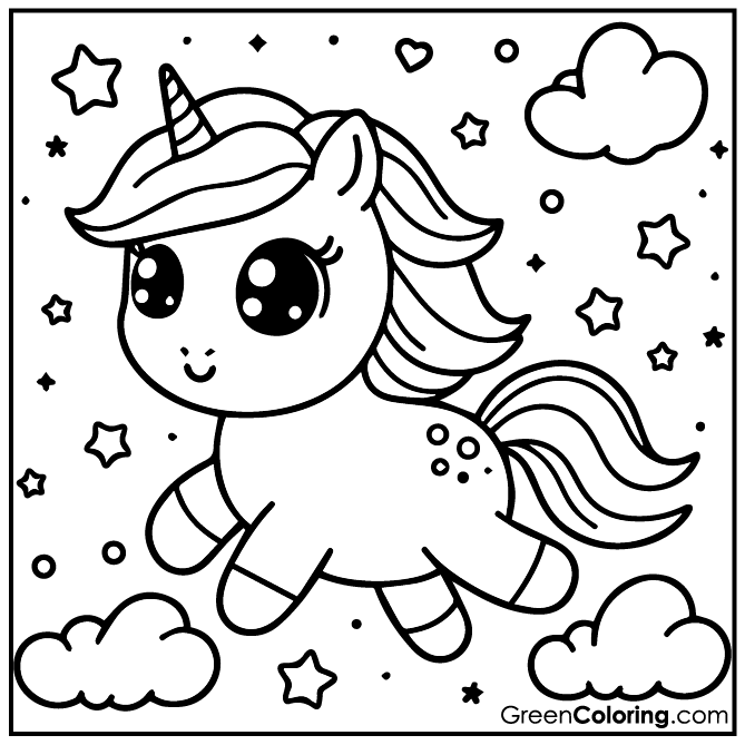 20 Unicorn Coloring Pages (Download Free Printable PDF)