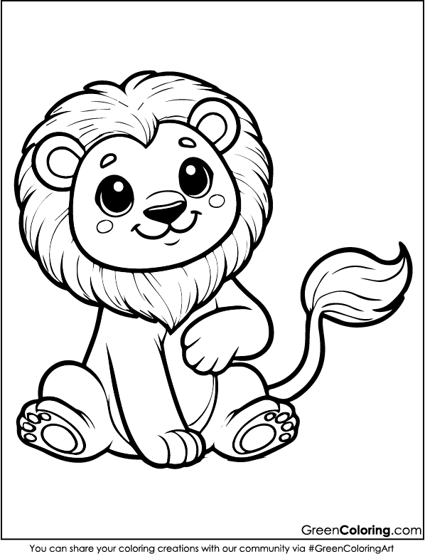 Lion Coloring Page