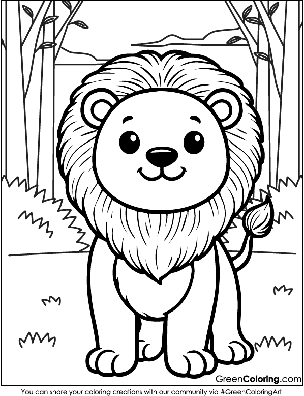 Lion Coloring Pages