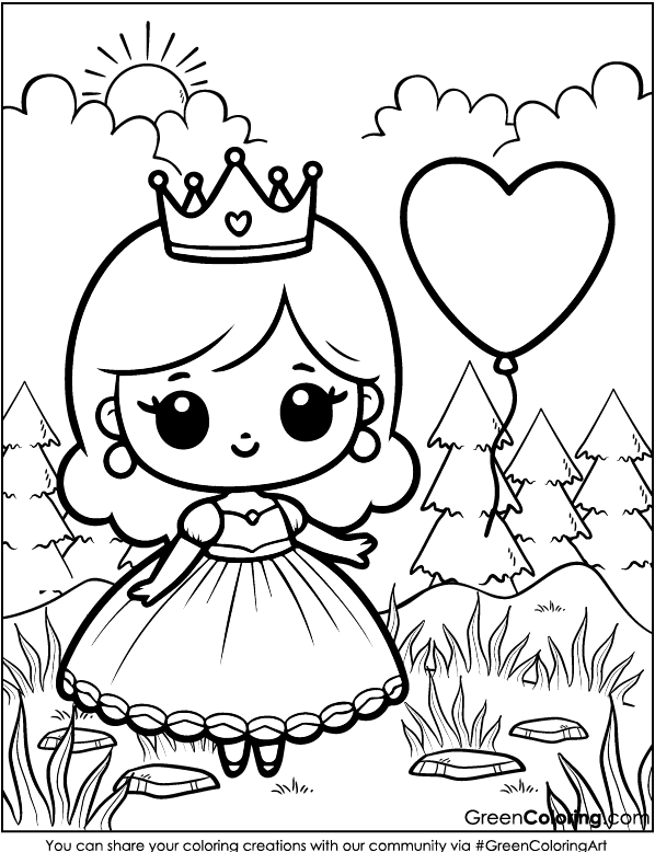 Free Princess Coloring Sheets PDF