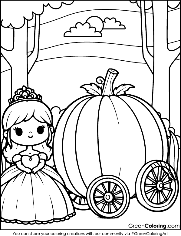 Princess Coloring Pages PDF