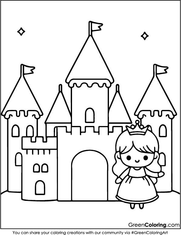 Free Princess Coloring Sheets PDF