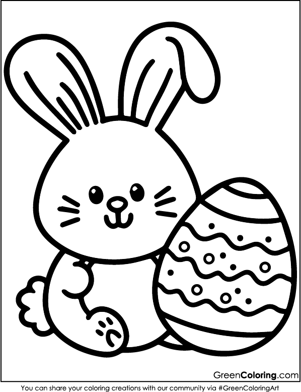 Free Printable Rabbit Coloring Pages PDF