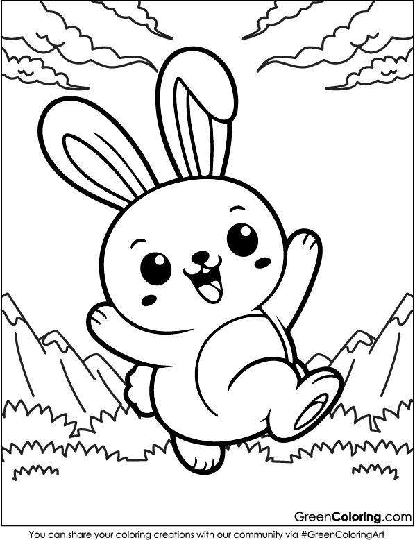 Rabbit Coloring Pages