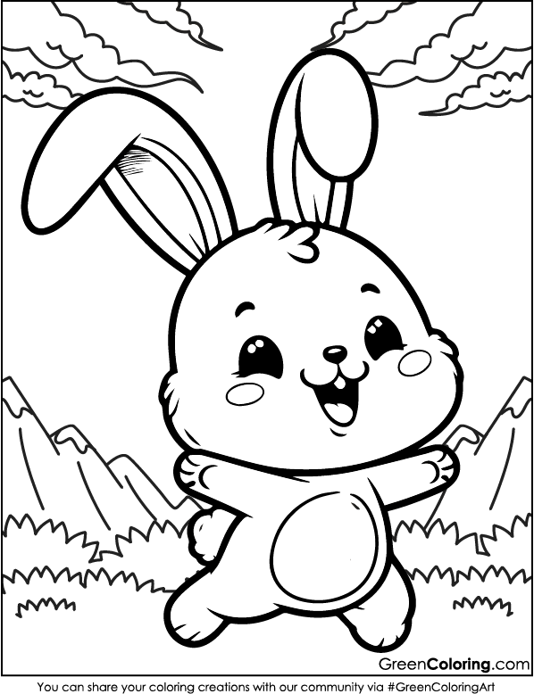 Rabbit Coloring Pages