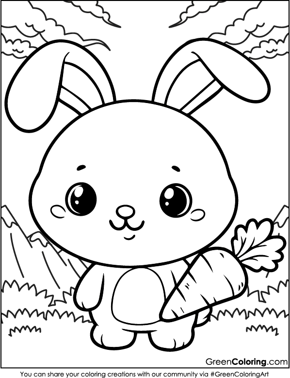 Rabbit Coloring Pages