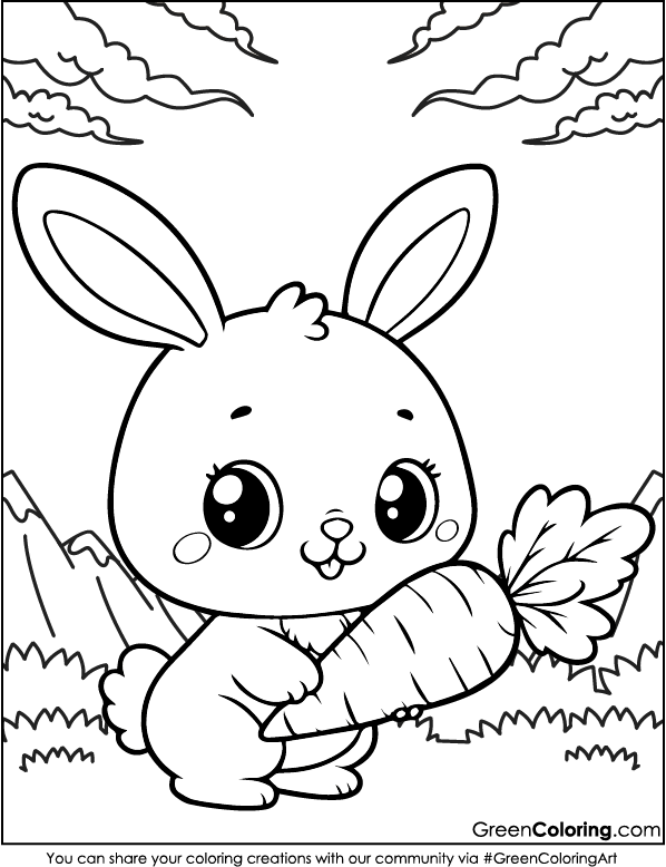 Rabbit Coloring Pages