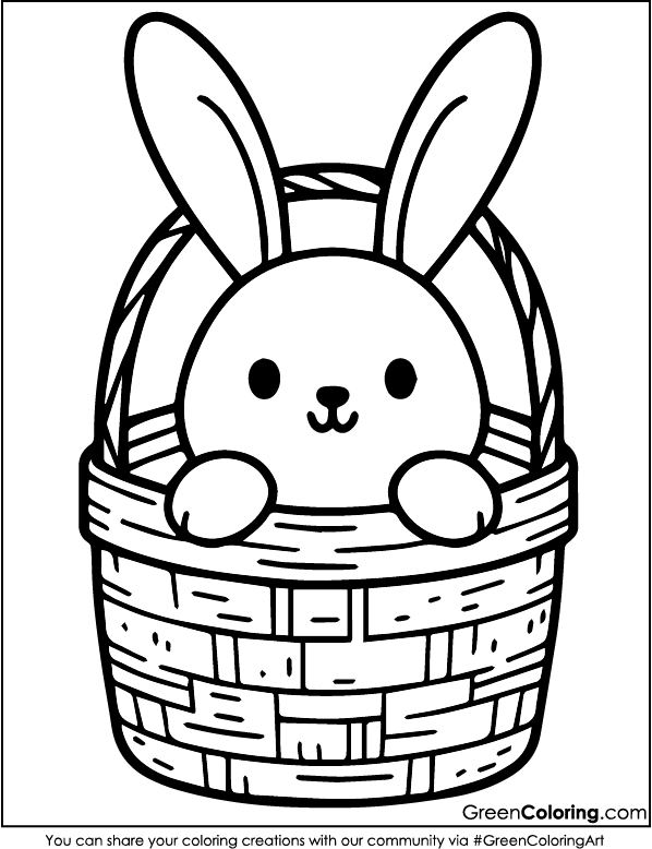 Printable Rabbit Coloring Pages PDF