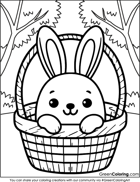 Rabbit Coloring Pages PDF