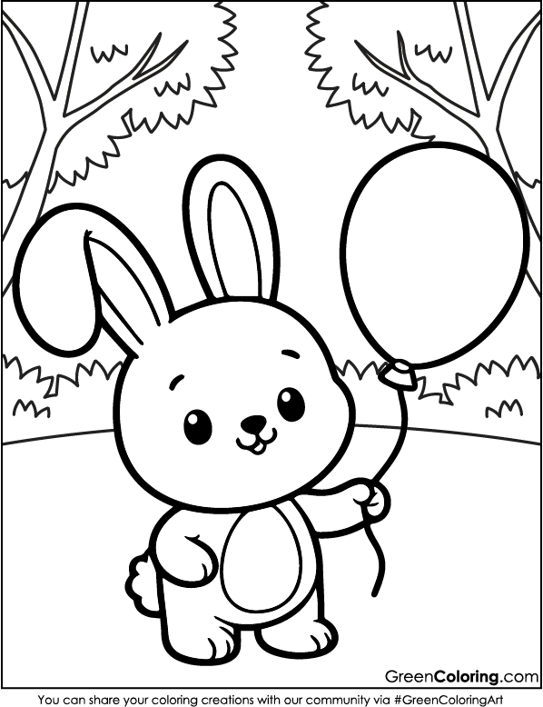 Rabbit Coloring Pages