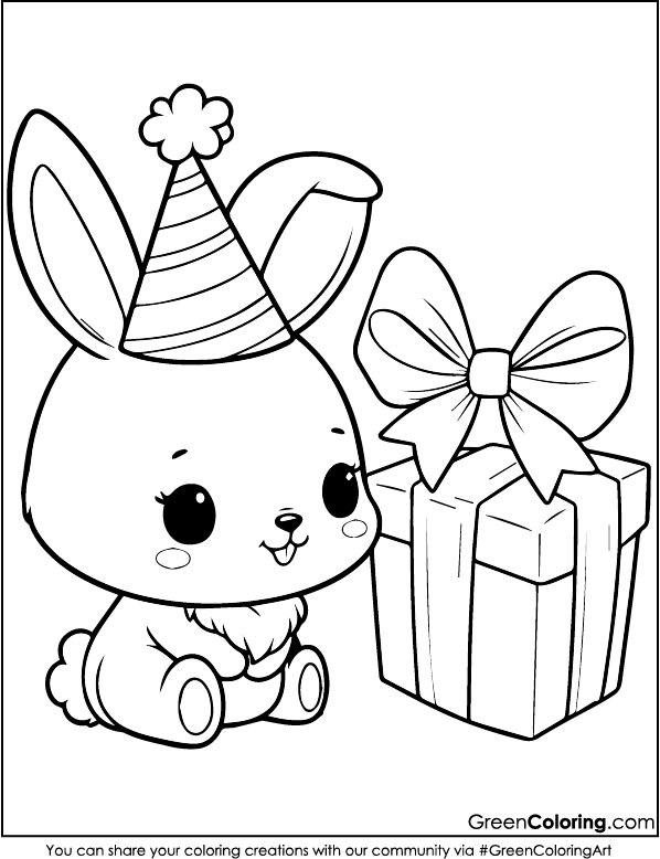 Free Printable Rabbit Coloring Pages PDF for Kids and Toddlers