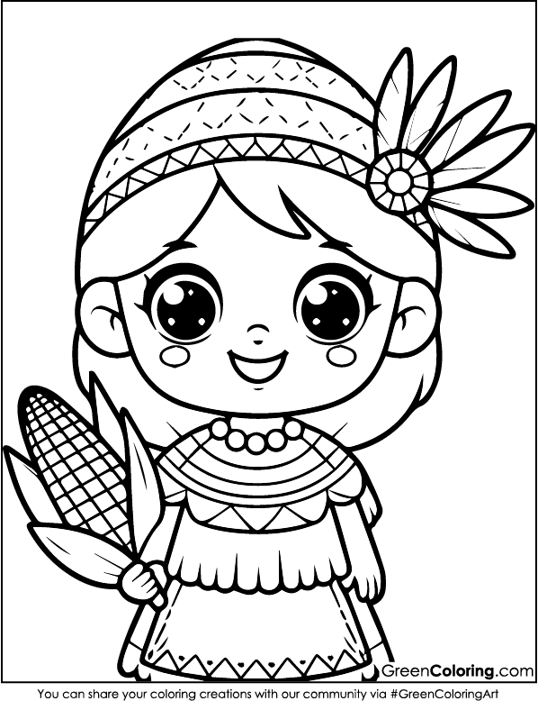 simple thanksgiving coloring pages for kids and toddlers