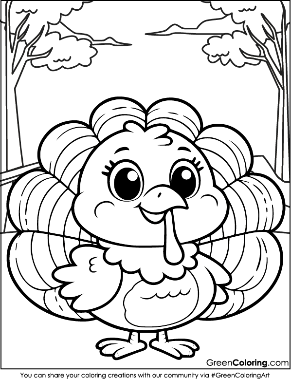 Printable Thanksgiving Coloring Pages PDF