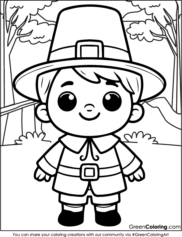 Printable Thanksgiving Coloring Pages PDF Free Download