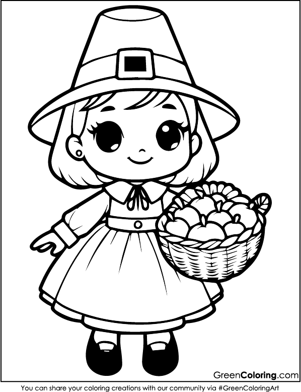 cute thanksgiving coloring pages for kids