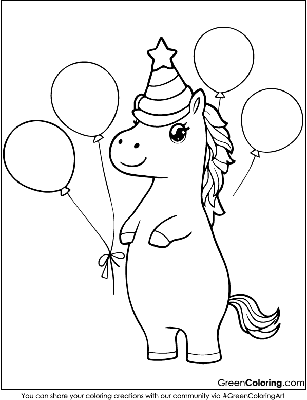 cute unicorn coloring pages pdf