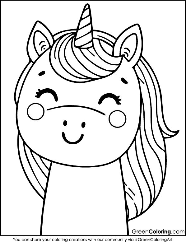 baby unicorn coloring pages