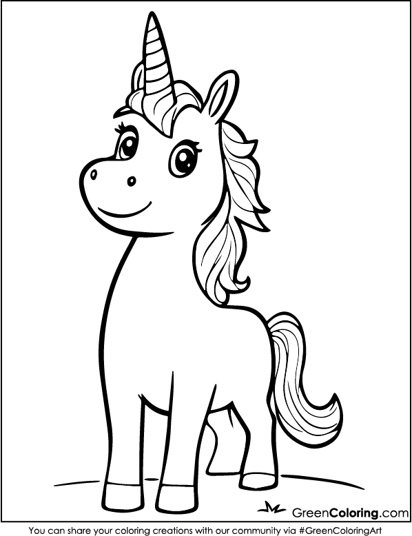 Unicorn Coloring Sheets