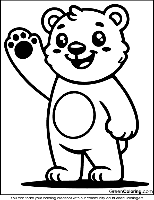 Printable Bear Coloring Pages