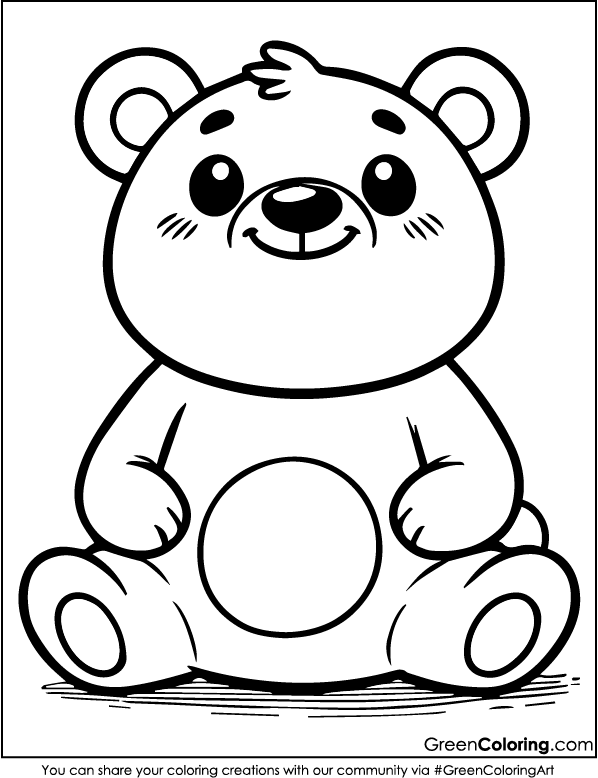 Bear Coloring Page