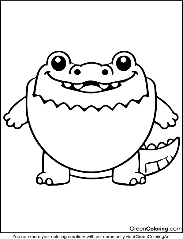 Crocodile Coloring Pages