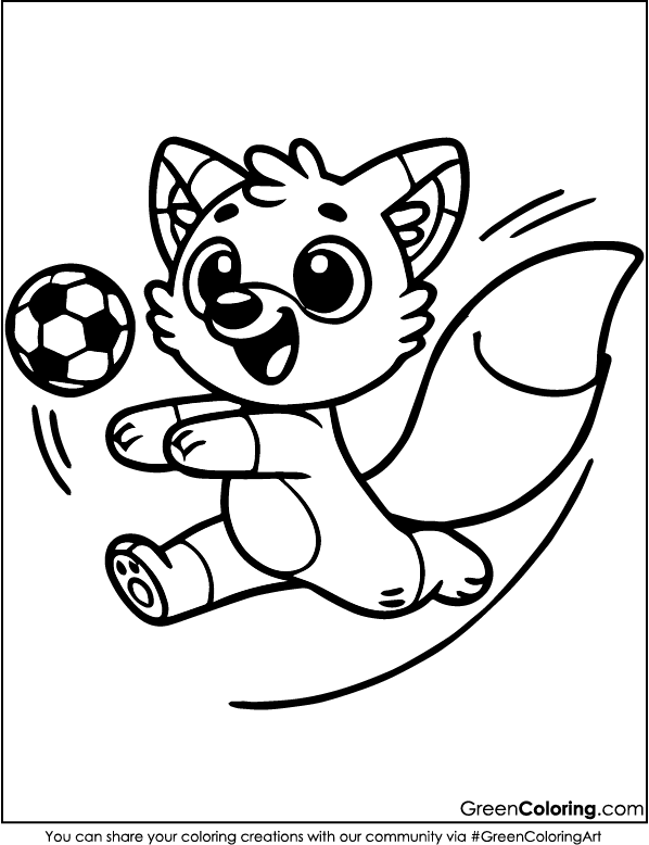 Fox Coloring Sheets PDF Download for Kids and Toddlers