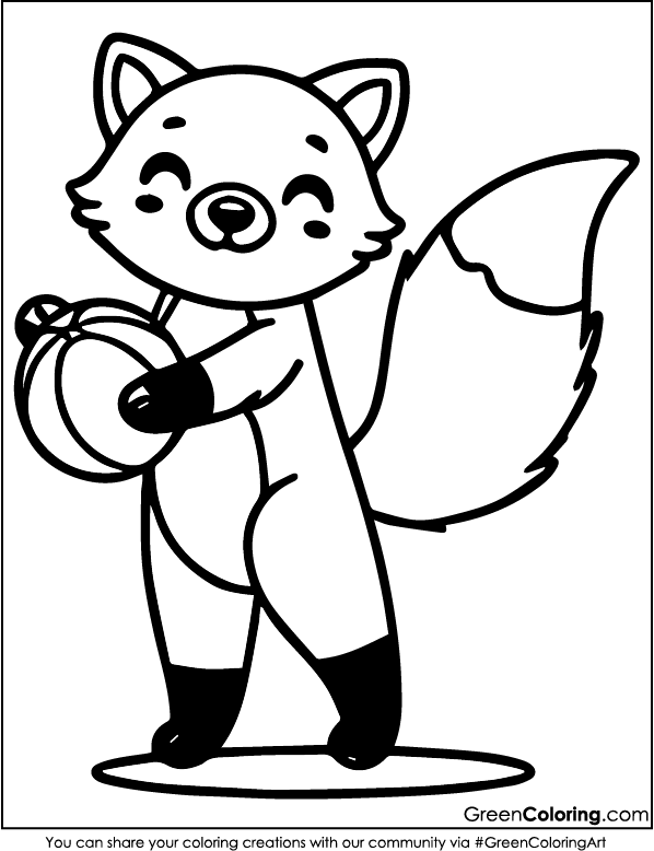 Free Fox Coloring Pages PDF Download