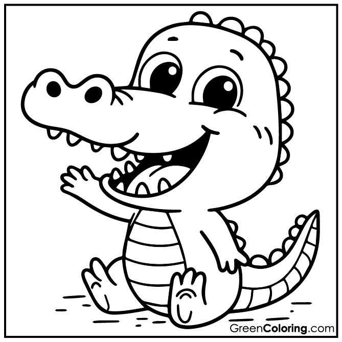 20 Crocodile Coloring Pages (Download Free Printable PDF)