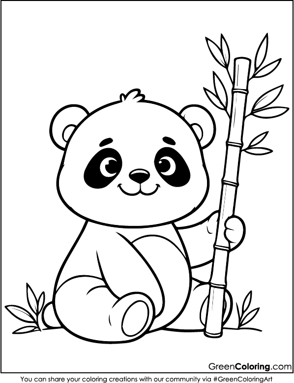 Free Panda Coloring Pages PDF