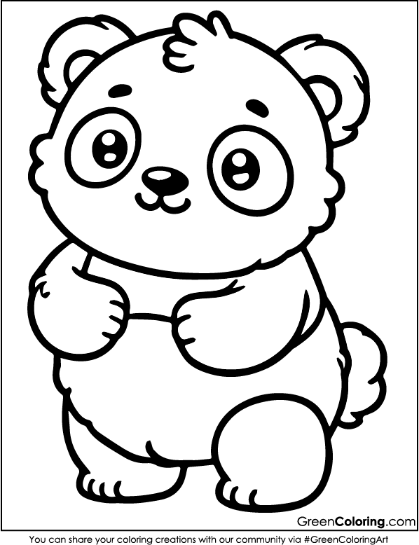 Panda Coloring Pages PDF