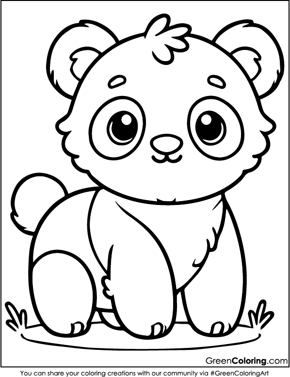 Panda Coloring Pages PDF