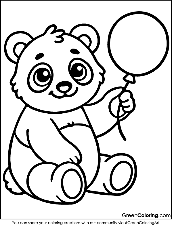 Free Panda Coloring Pages PDF