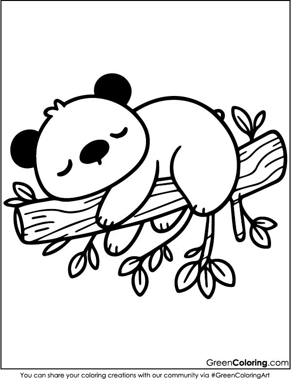 Free Printable Panda Coloring Pages PDF