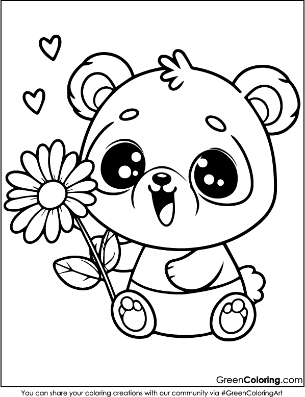 Panda Coloring Page